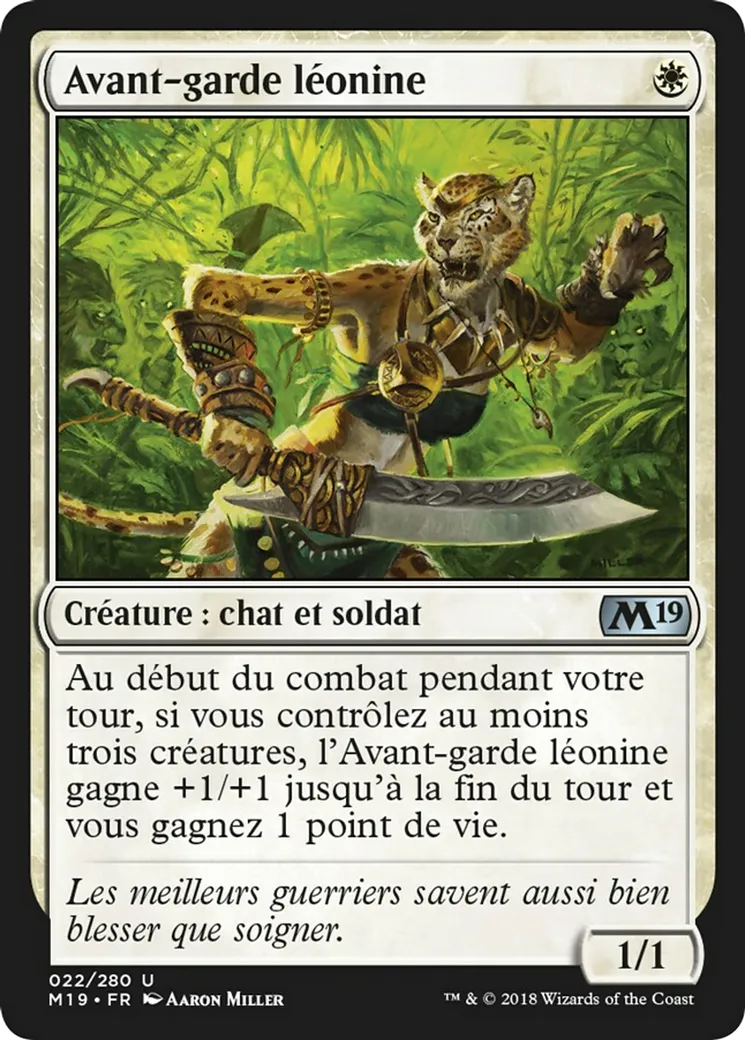 Avant-garde léonine — Core Set 2019 — Magic: The Gathering