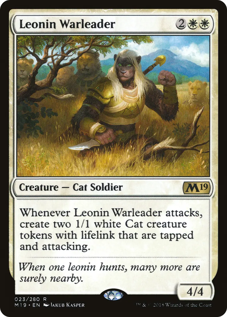 Chef de guerre léonin — Core Set 2019 — Magic: The Gathering