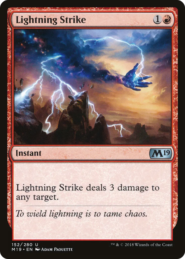 Frappe foudroyante — Core Set 2019 — Magic: The Gathering