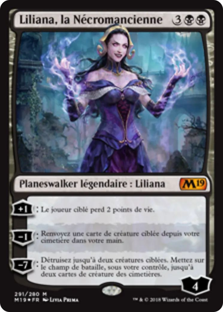 Liliana, la Nécromancienne — Core Set 2019 — Magic: The Gathering