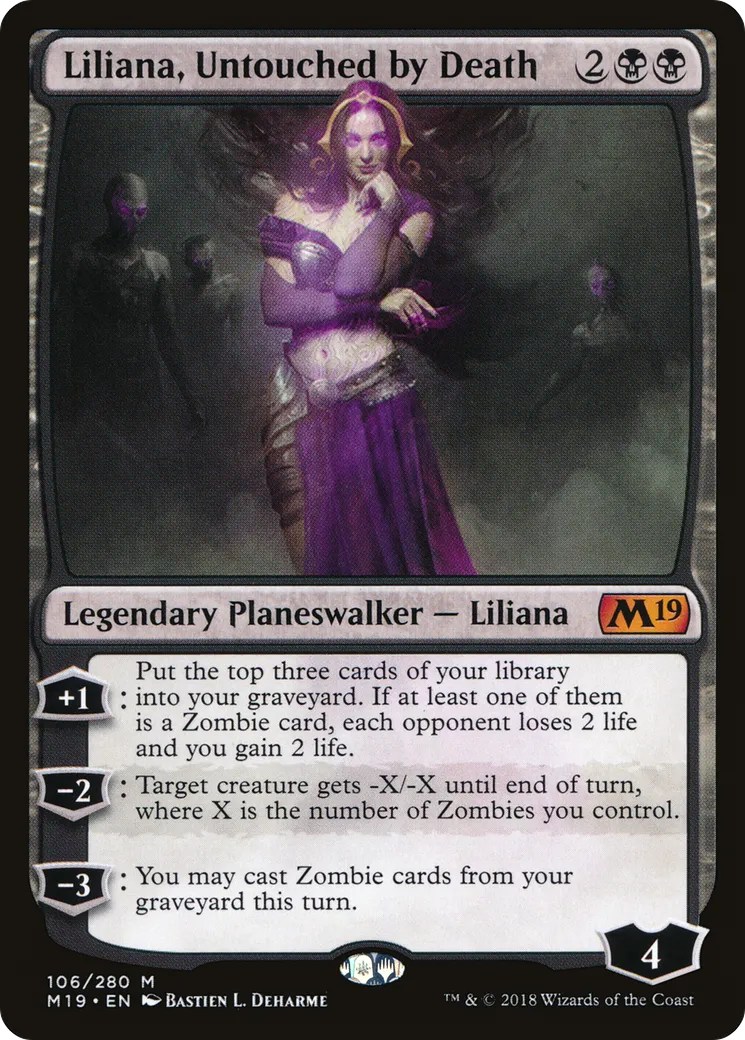 Liliana, Untouched by Death from Core Set 2019 - Magic: The Gathering