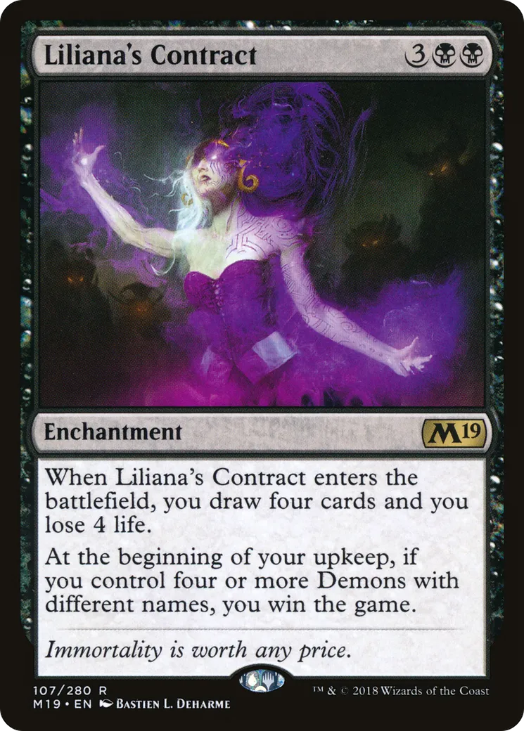 Liliana's Contract — Core Set 2019 — Magic: The Gathering