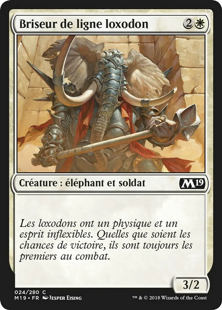 Briseur de ligne loxodon — Core Set 2019 — Magic: The Gathering