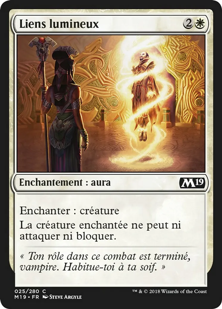 Liens lumineux from Core Set 2019 - Magic: The Gathering