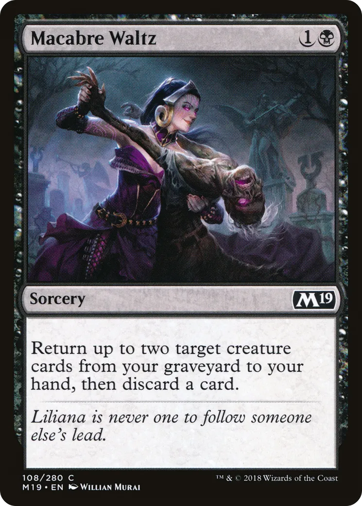 Macabre Waltz — Core Set 2019 — Magic: The Gathering