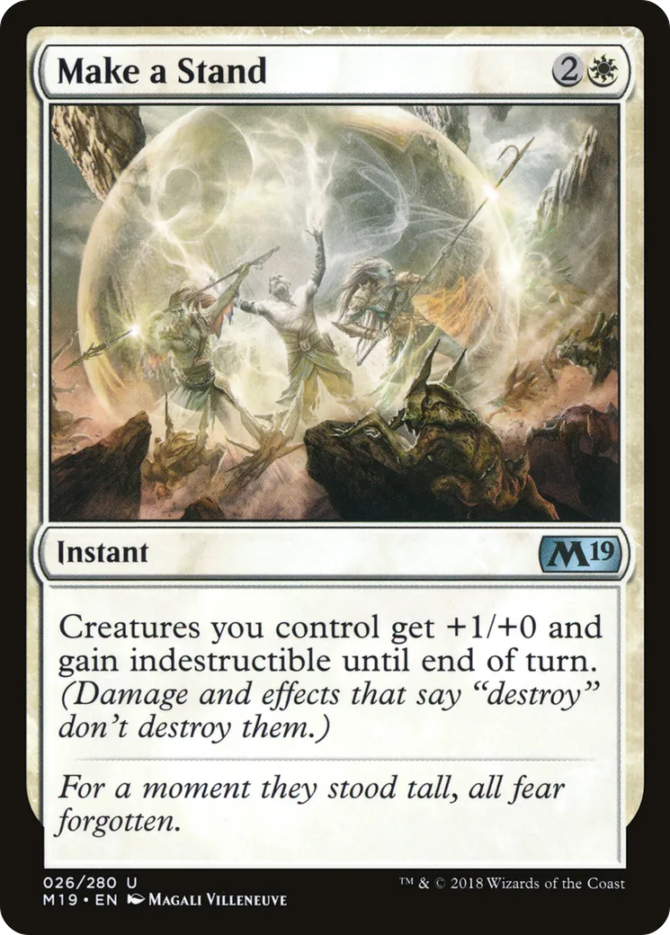 Make a Stand — Core Set 2019 — Magic: The Gathering
