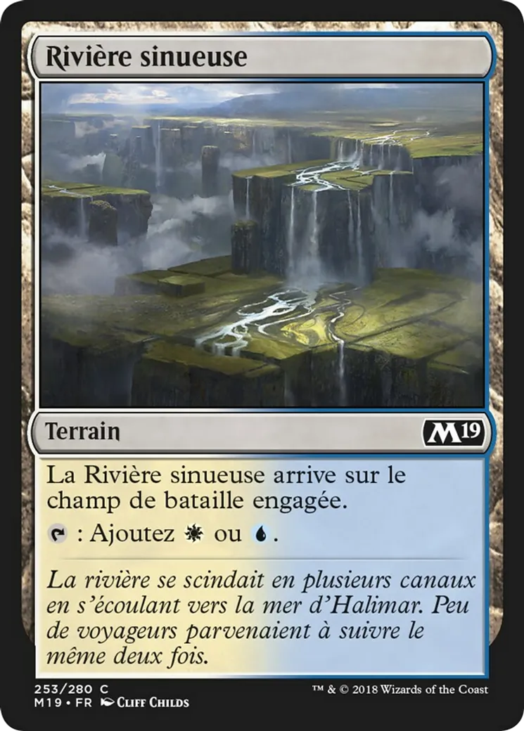 Rivière sinueuse — Core Set 2019 — Magic: The Gathering