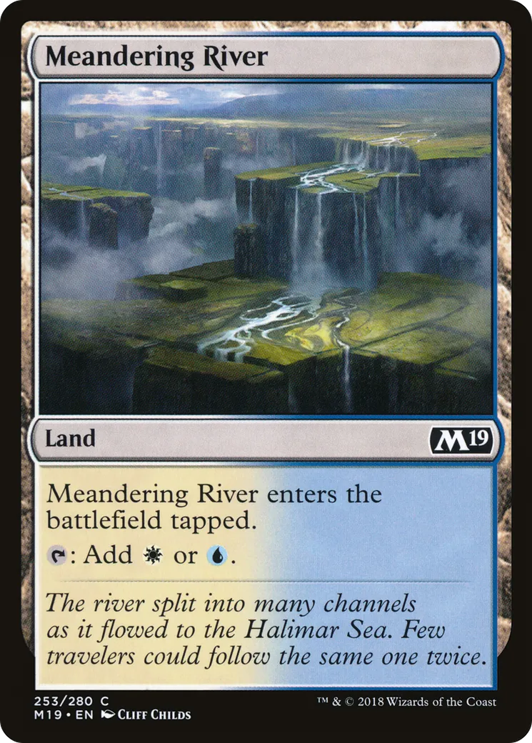 Meandering River — Core Set 2019 — Magic: The Gathering