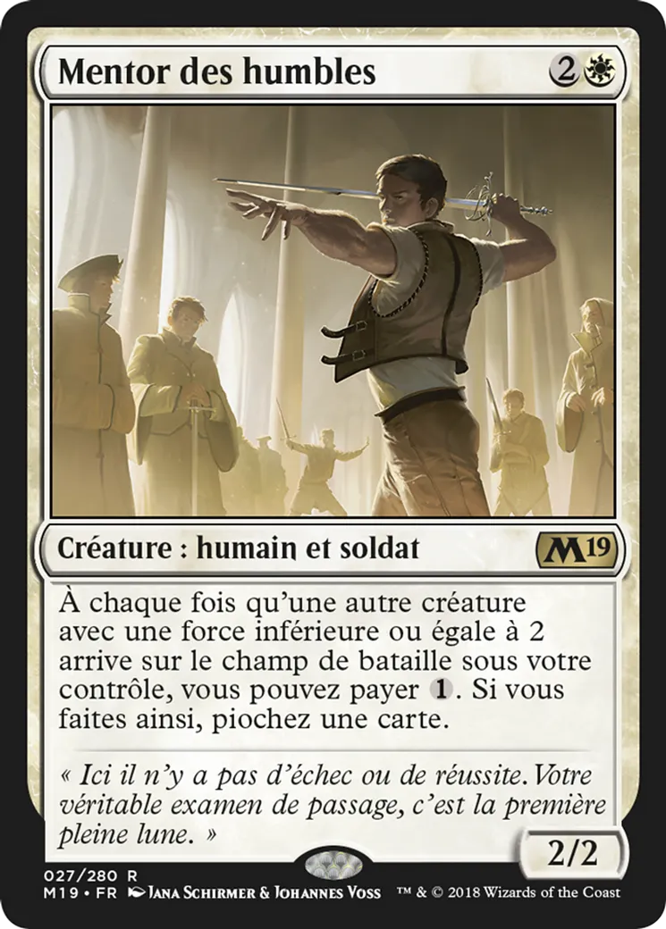 Mentor des humbles from Core Set 2019 - Magic: The Gathering