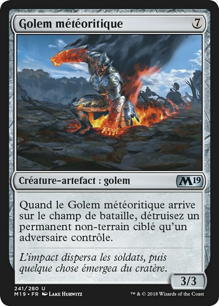 Golem météoritique — Core Set 2019 — Magic: The Gathering