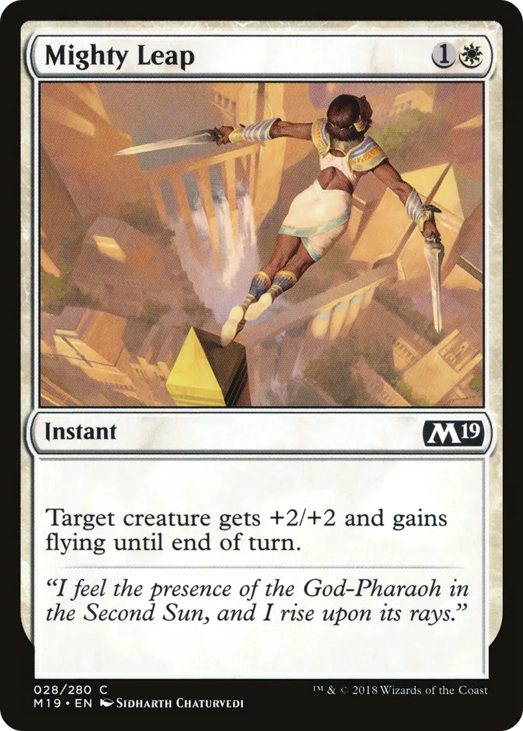 Mighty Leap — Core Set 2019 — Magic: The Gathering