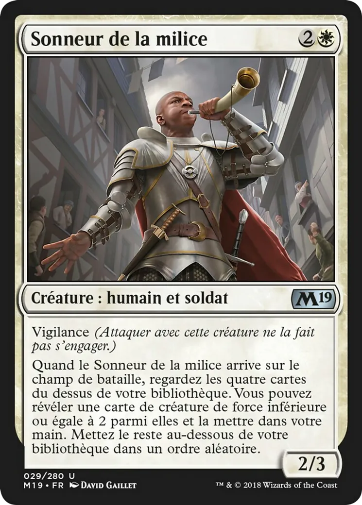 Sonneur de la milice — Core Set 2019 — Magic: The Gathering
