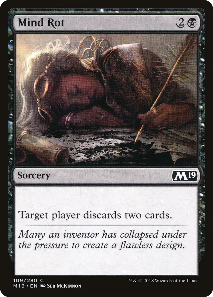 Mind Rot from Core Set 2019 - Magic: The Gathering