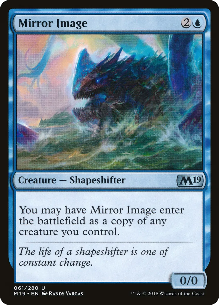 Mirror Image from Core Set 2019 - Magic: The Gathering