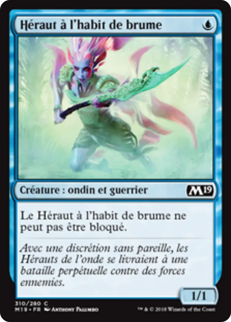 Héraut à l'habit de brume — Core Set 2019 — Magic: The Gathering