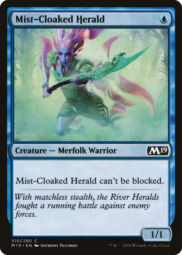 Héraut à l'habit de brume — Core Set 2019 — Magic: The Gathering