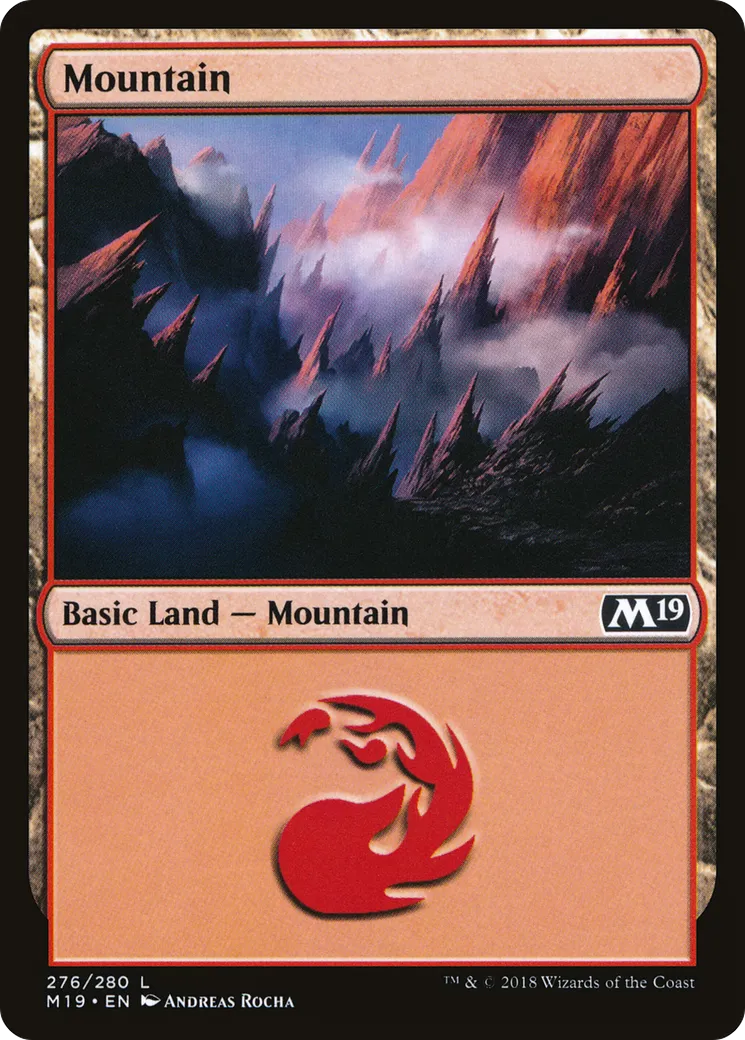 Mountain from Core Set 2019 - Magic: The Gathering