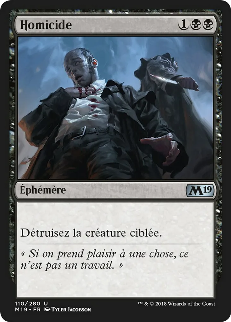 Homicide — Core Set 2019 — Magic: The Gathering