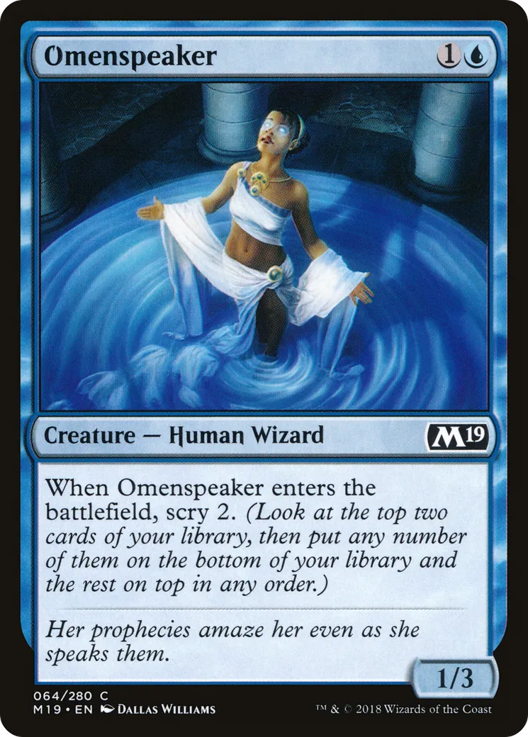 Omenspeaker — Core Set 2019 — Magic: The Gathering