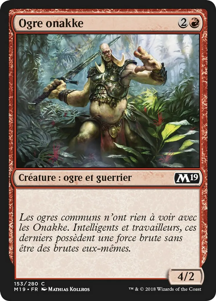 Ogre onakke — Core Set 2019 — Magic: The Gathering