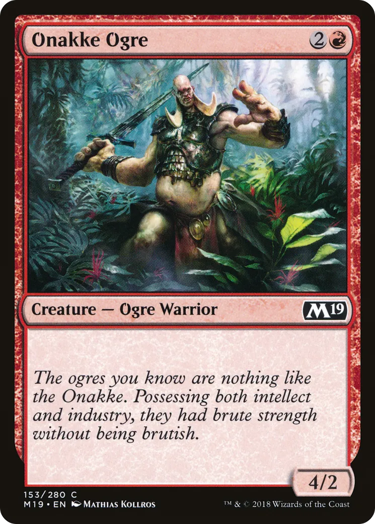 Ogre onakke — Core Set 2019 — Magic: The Gathering