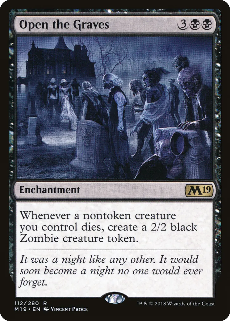 Open the Graves — Core Set 2019 — Magic: The Gathering