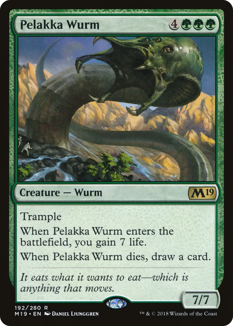 Pelakka Wurm — Core Set 2019 — Magic: The Gathering