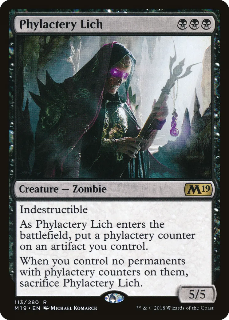Liche aux phylactères — Core Set 2019 — Magic: The Gathering