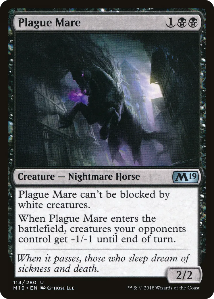 Plague Mare — Core Set 2019 — Magic: The Gathering