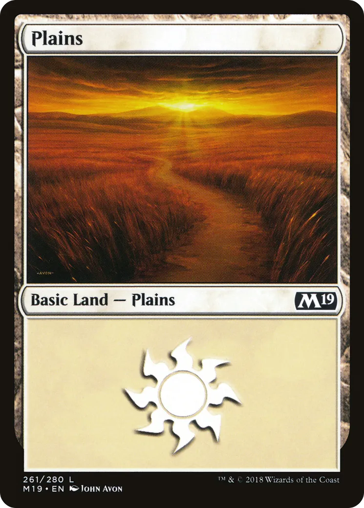 Plains — Core Set 2019 — Magic: The Gathering
