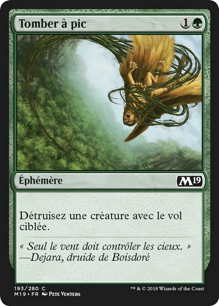 Tomber à pic — Core Set 2019 — Magic: The Gathering