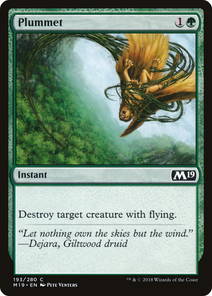 Tomber à pic — Core Set 2019 — Magic: The Gathering