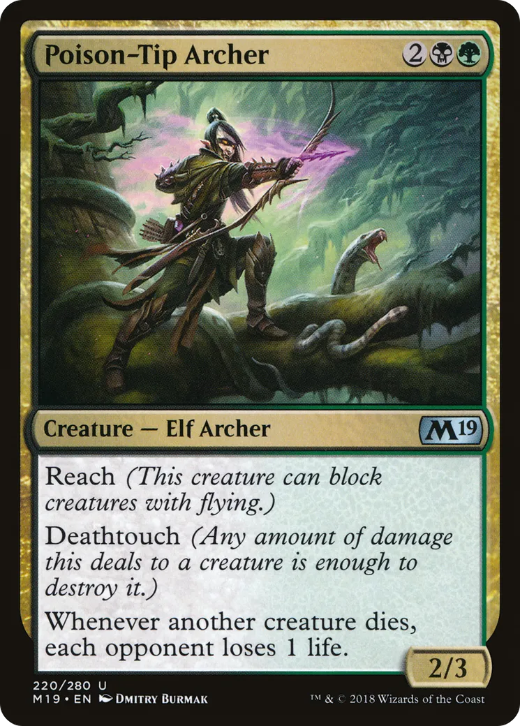 Poison-Tip Archer — Core Set 2019 — Magic: The Gathering