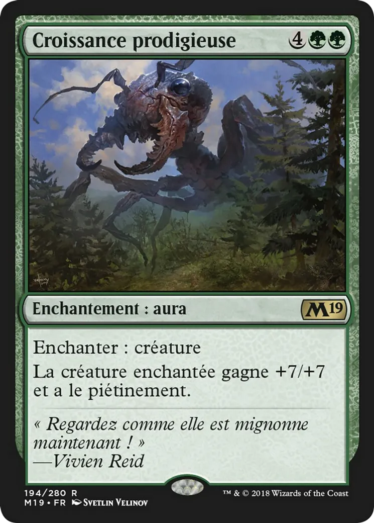 Croissance prodigieuse — Core Set 2019 — Magic: The Gathering