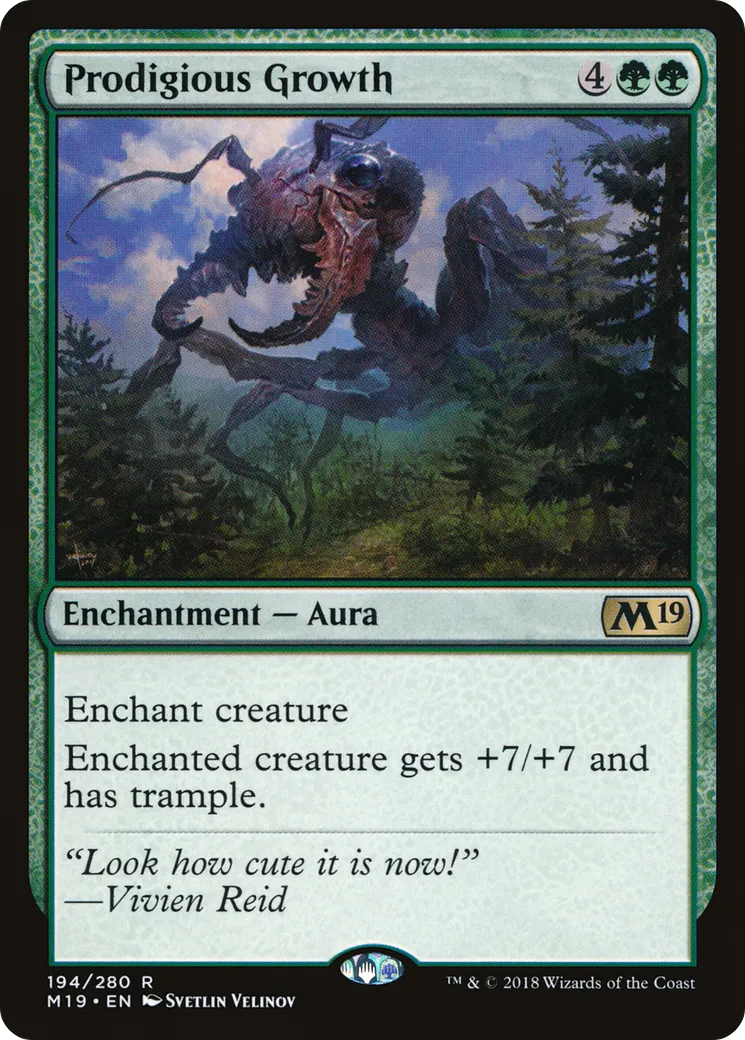 Prodigious Growth — Core Set 2019 — Magic: The Gathering