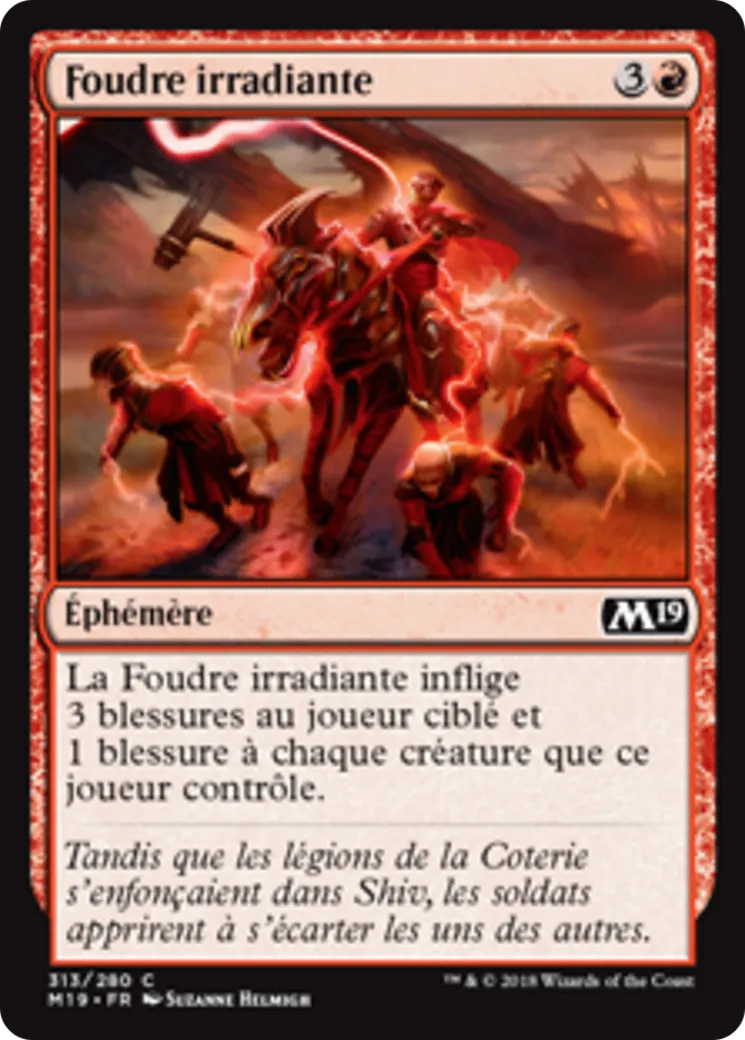 Foudre irradiante — Core Set 2019 — Magic: The Gathering