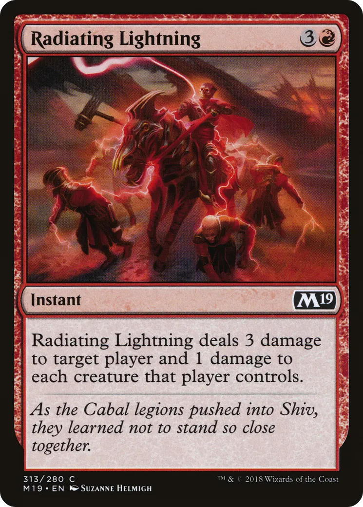 Foudre irradiante — Core Set 2019 — Magic: The Gathering