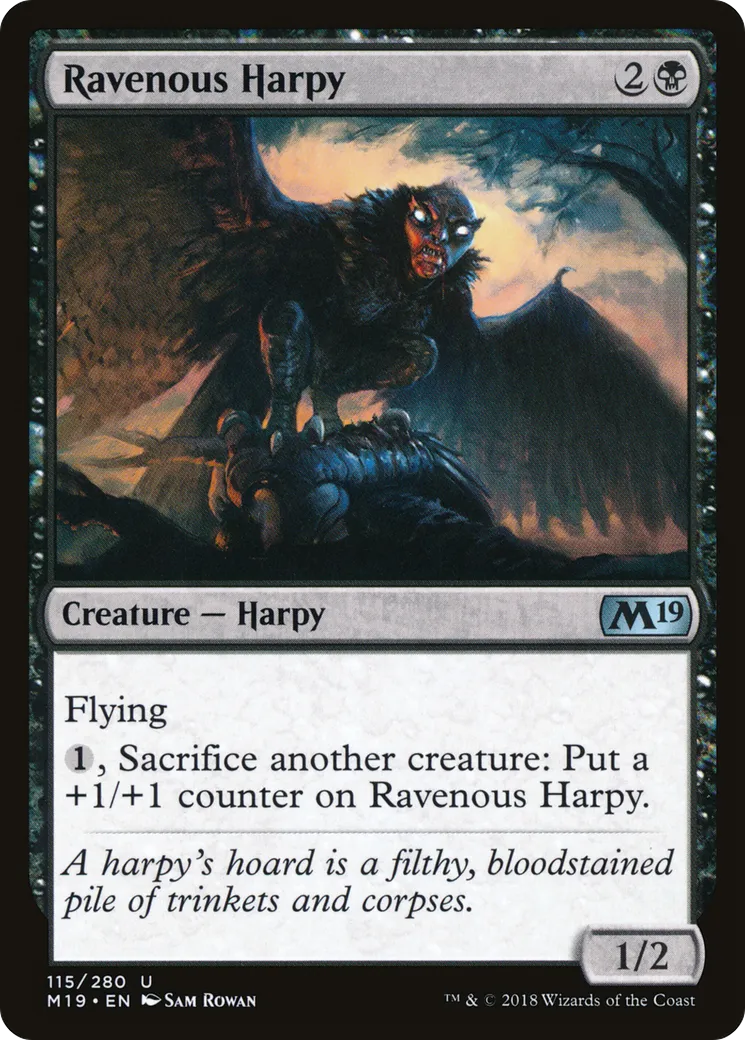 Ravenous Harpy — Core Set 2019 — Magic: The Gathering