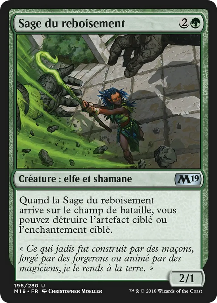 Sage du reboisement — Core Set 2019 — Magic: The Gathering