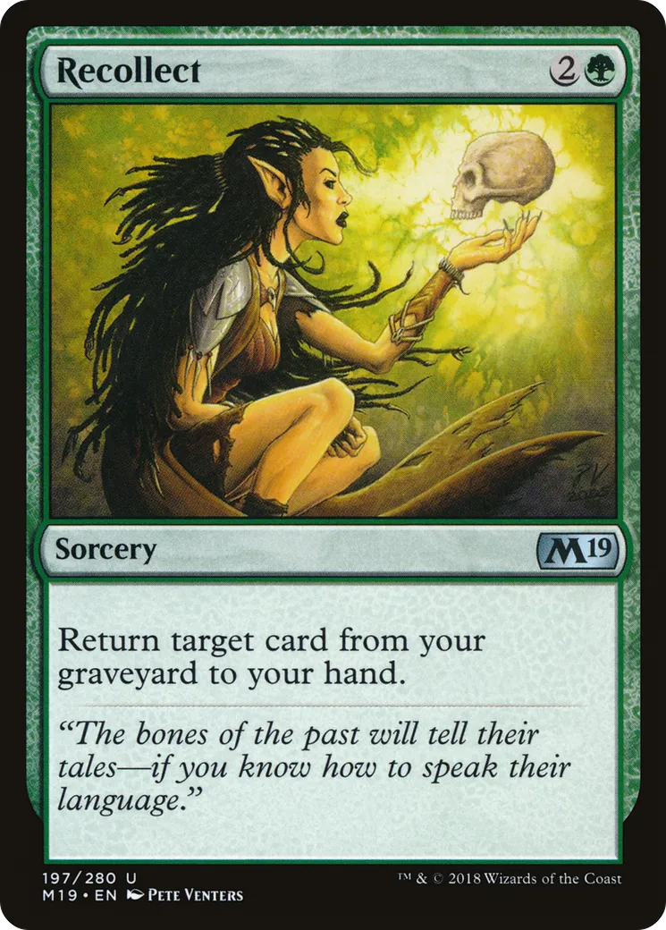 Recollect — Core Set 2019 — Magic: The Gathering