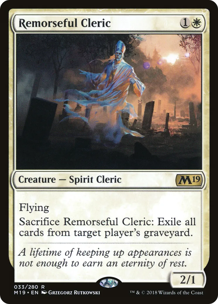 Clerc pénitent — Core Set 2019 — Magic: The Gathering