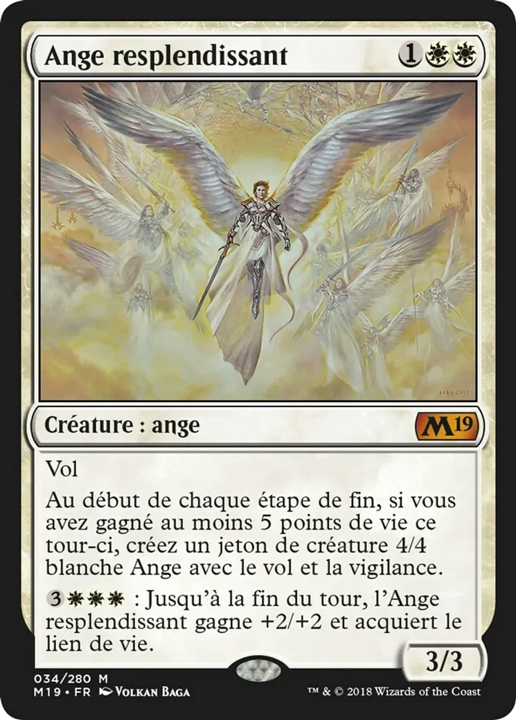 Ange resplendissant — Core Set 2019 — Magic: The Gathering