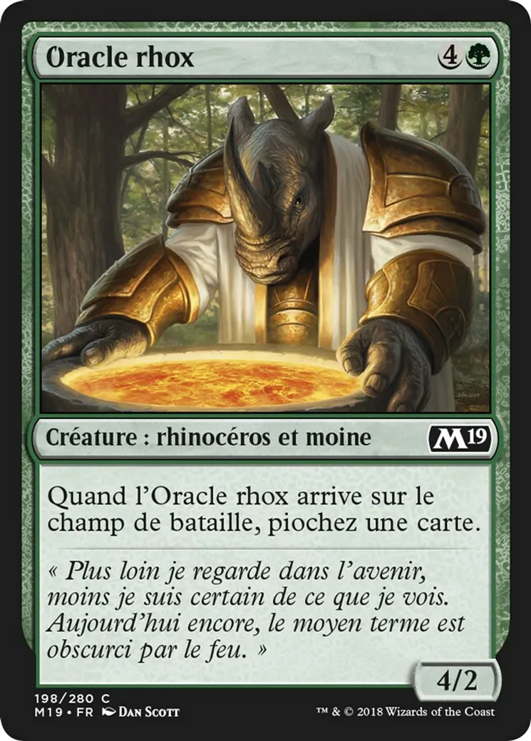 Oracle rhox — Core Set 2019 — Magic: The Gathering