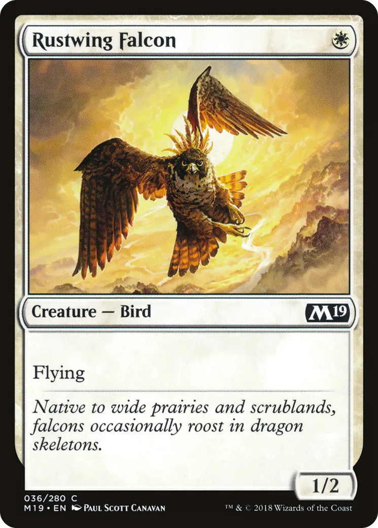 Faucon aux ailes de rouille — Core Set 2019 — Magic: The Gathering