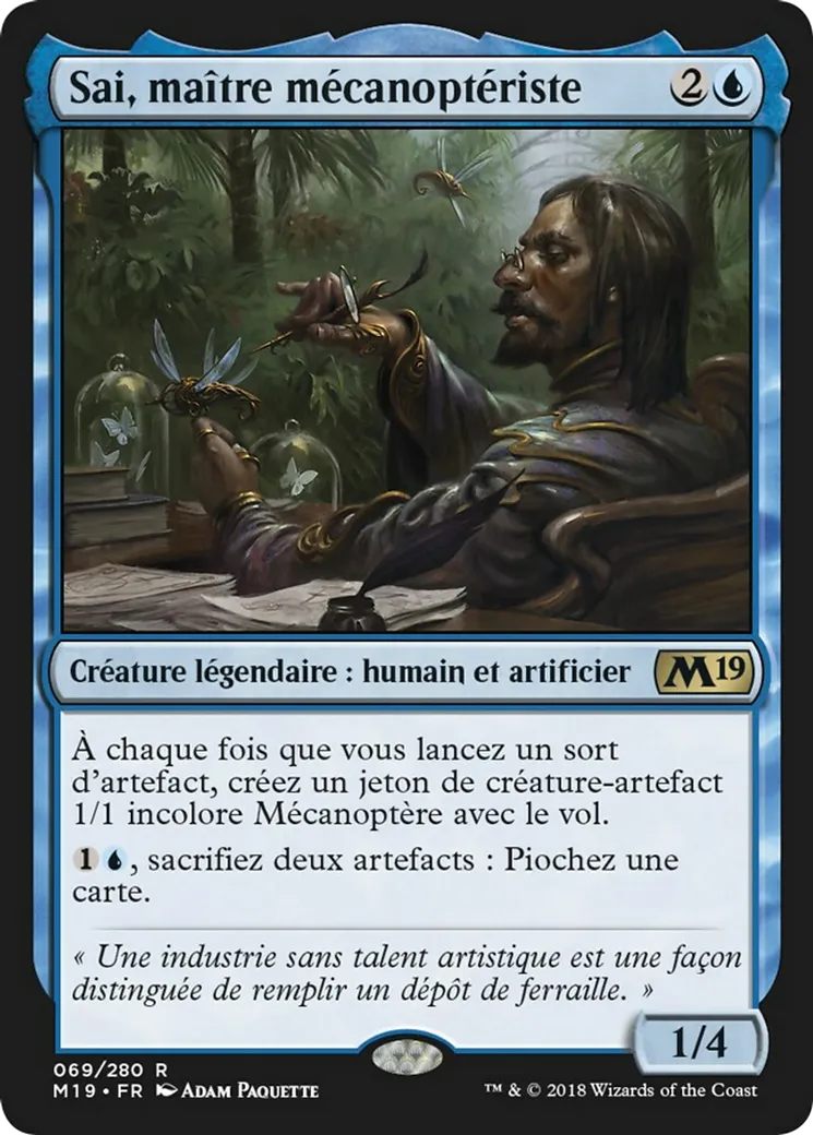 Sai, maître mécanoptériste — Core Set 2019 — Magic: The Gathering
