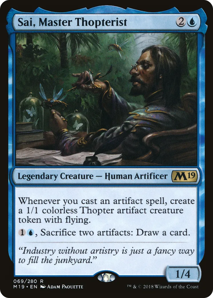 Sai, Master Thopterist — Core Set 2019 — Magic: The Gathering