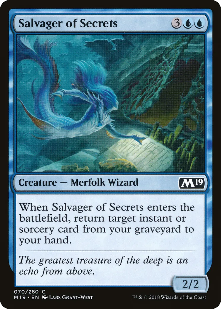 Salvager of Secrets — Core Set 2019 — Magic: The Gathering