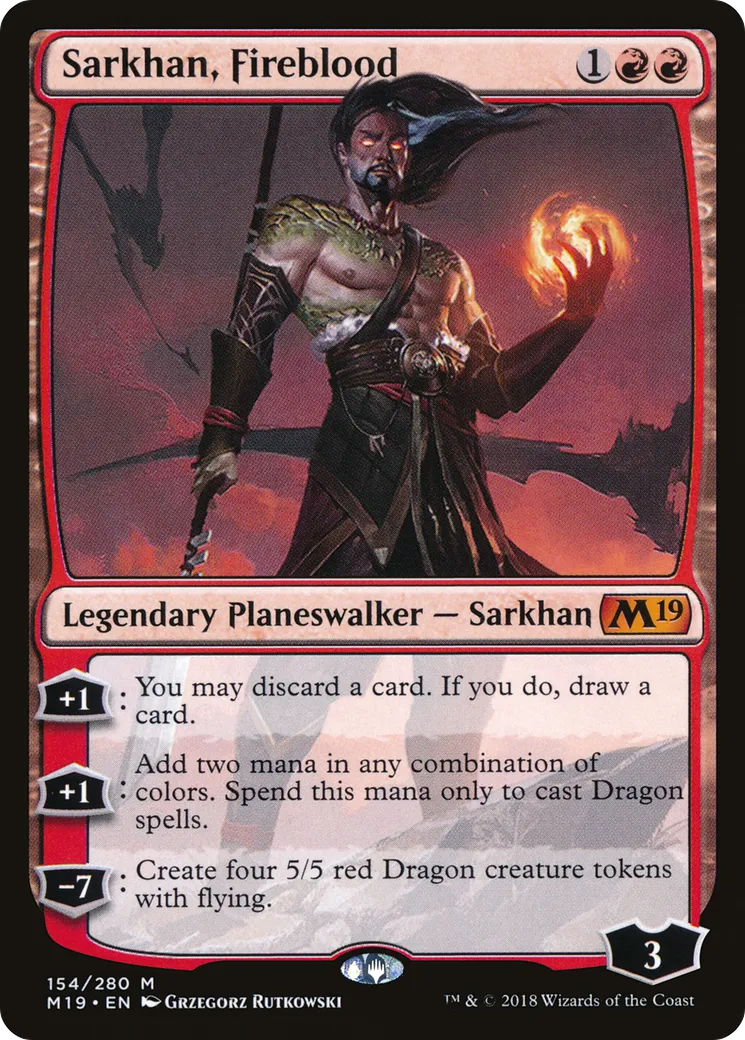 Sarkhan, le sang de feu — Core Set 2019 — Magic: The Gathering