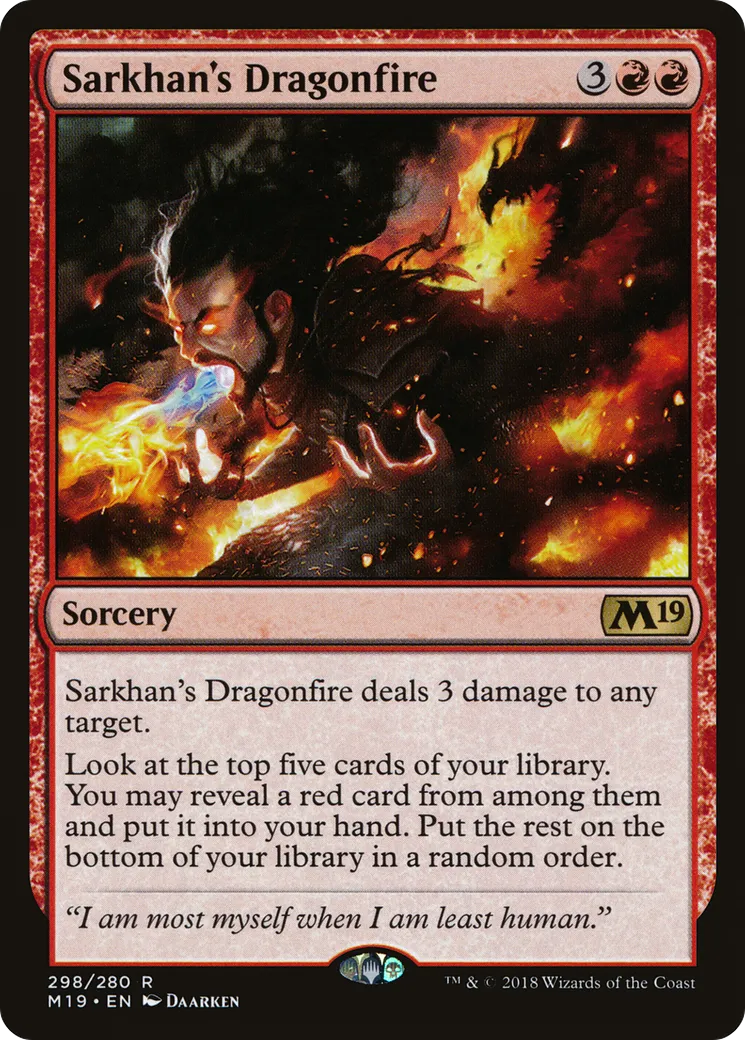 Sarkhan's Dragonfire — Core Set 2019 — Magic: The Gathering