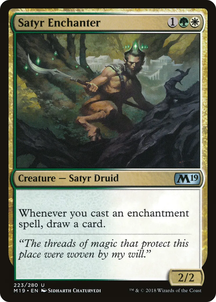 Satyr Enchanter — Core Set 2019 — Magic: The Gathering